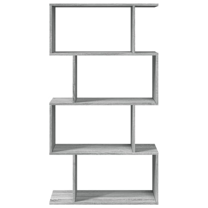 Libreria 4 Ripiani Grigio Sonoma 70x24x129 cm in Truciolato | homemem39