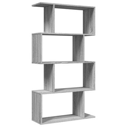 Libreria 4 Ripiani Grigio Sonoma 70x24x129 cm in Truciolato | homemem39