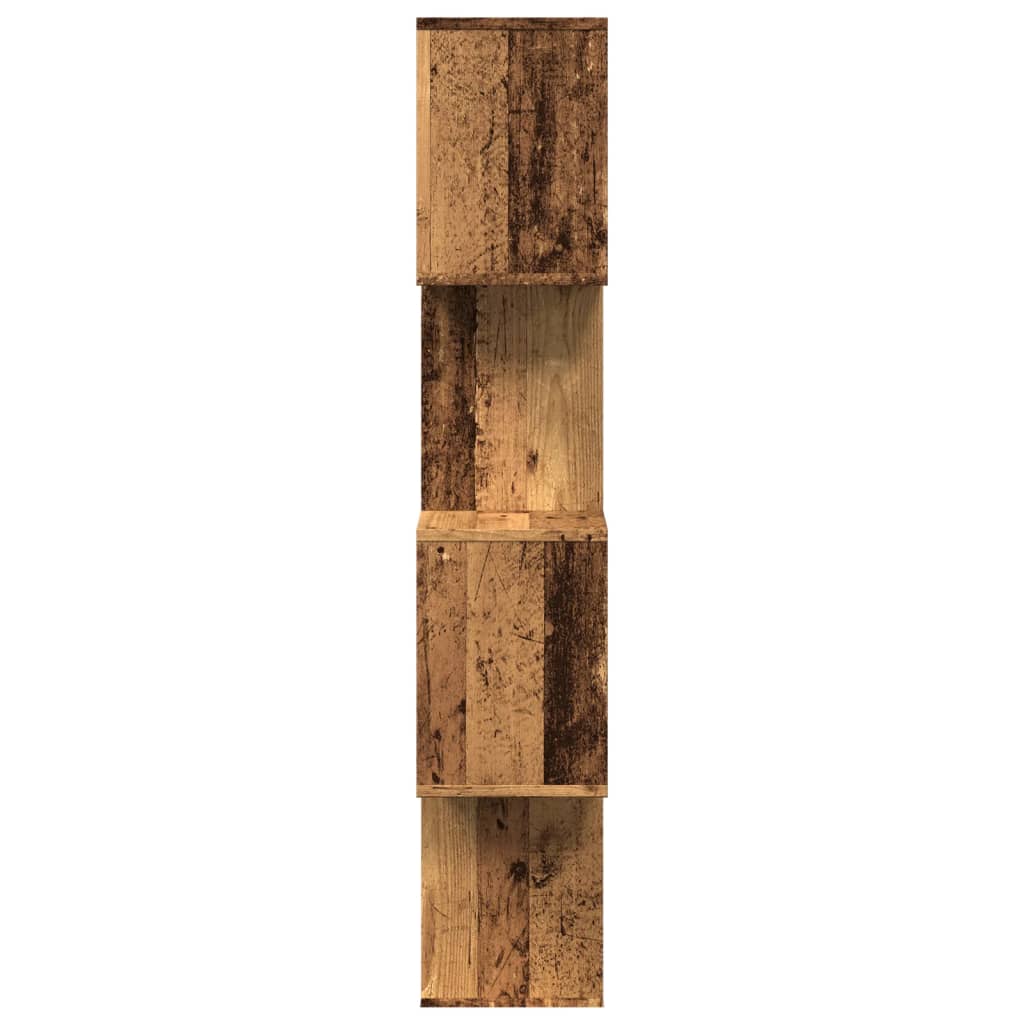 Libreria 4 Ripiani Legno Vecchio 70x24x129 cm in Truciolato | homemem39