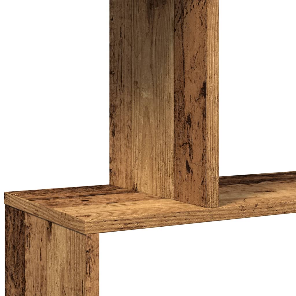 Libreria 4 Ripiani Legno Vecchio 70x24x129 cm in Truciolato | homemem39