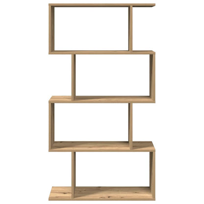 Libreria 4 Ripiani Rovere Artigianale 70x24x129 cm Truciolato | homemem39