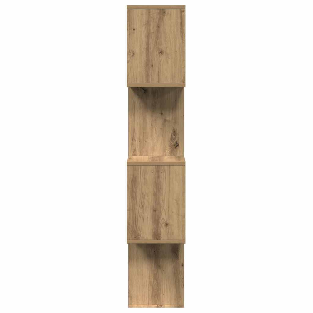 Libreria 4 Ripiani Rovere Artigianale 70x24x129 cm Truciolato | homemem39