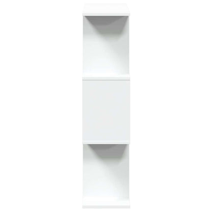 Libreria divisoria a 3 ripiani bianca 70x24x97 cm in legno ingegnerizzato | homemem39