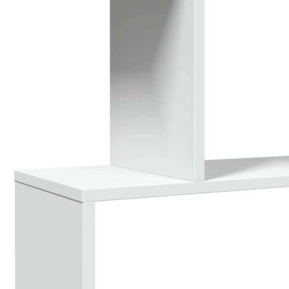 Libreria divisoria a 3 ripiani bianca 70x24x97 cm in legno ingegnerizzato | homemem39