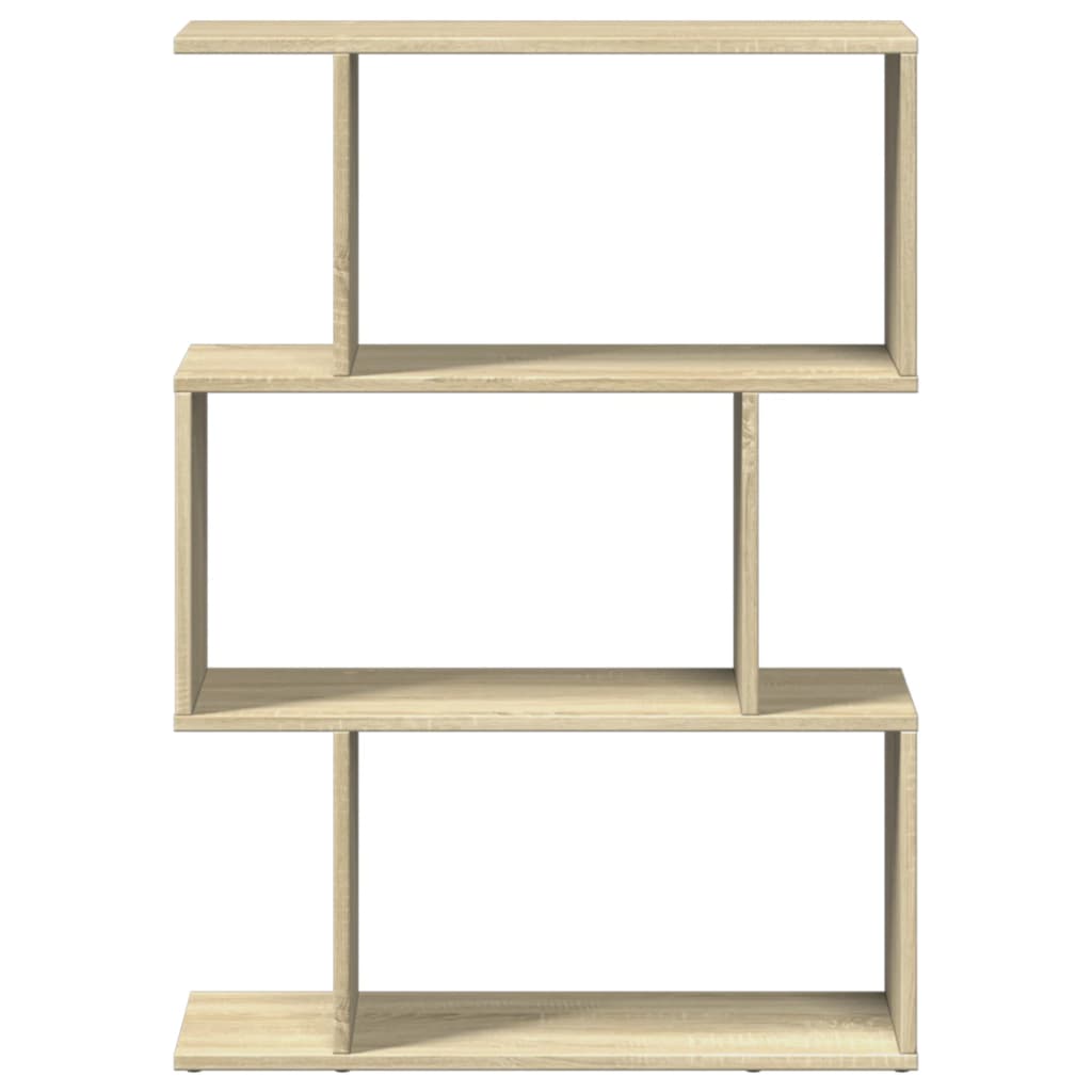 Libreria Divisorio 3 Ripiani Sonoma 70x24x97 cm in Truciolato | homemem39