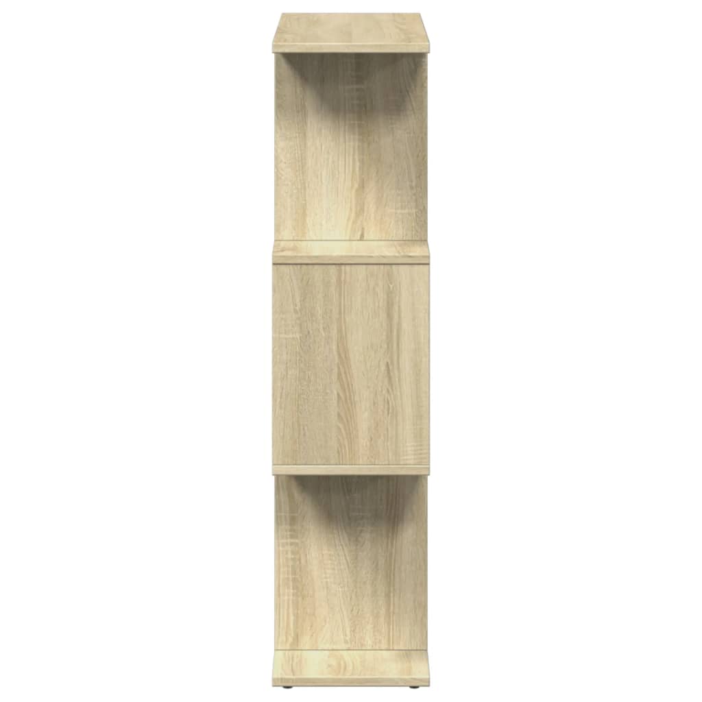 Libreria Divisorio 3 Ripiani Sonoma 70x24x97 cm in Truciolato | homemem39