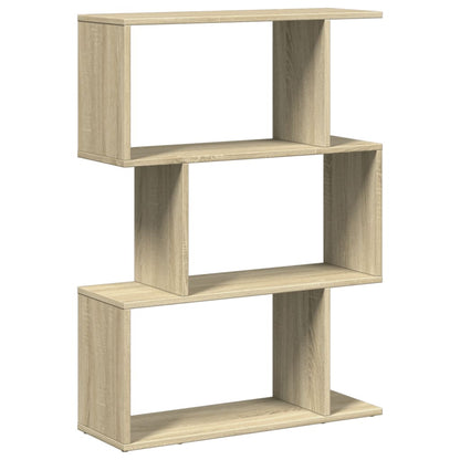 Libreria Divisorio 3 Ripiani Sonoma 70x24x97 cm in Truciolato | homemem39