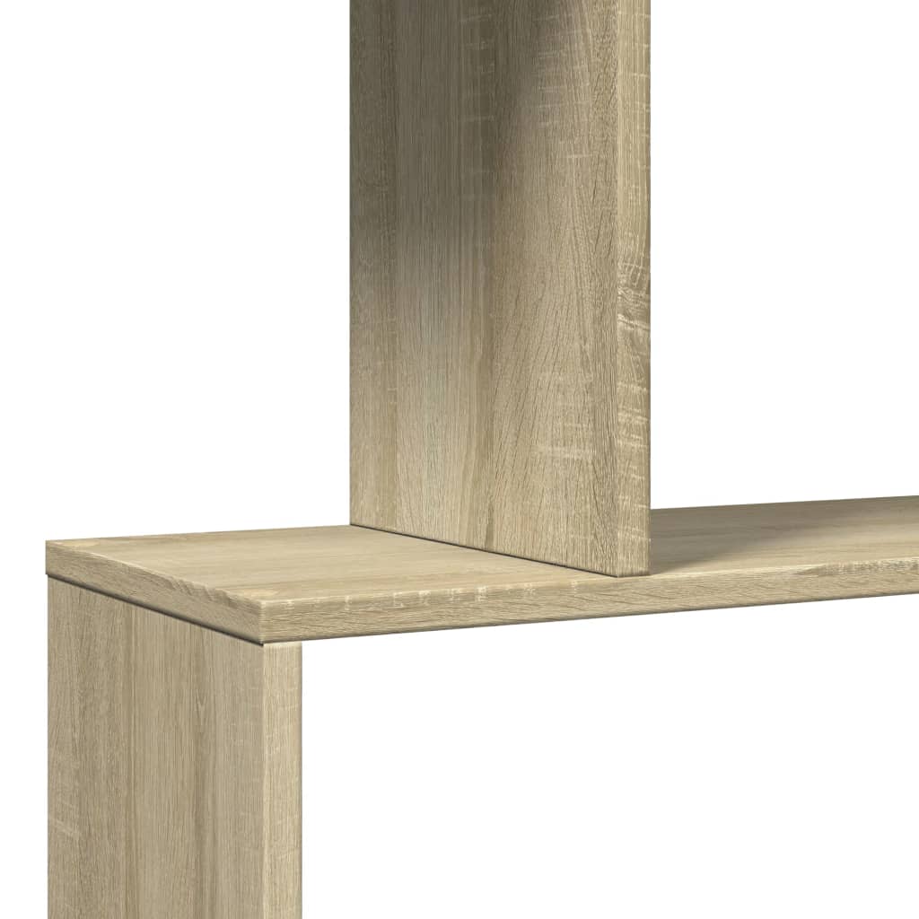 Libreria Divisorio 3 Ripiani Sonoma 70x24x97 cm in Truciolato | homemem39