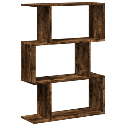 Libreria 3 Ripiani Rovere Fumo 70x24x97 cm in Truciolato | homemem39