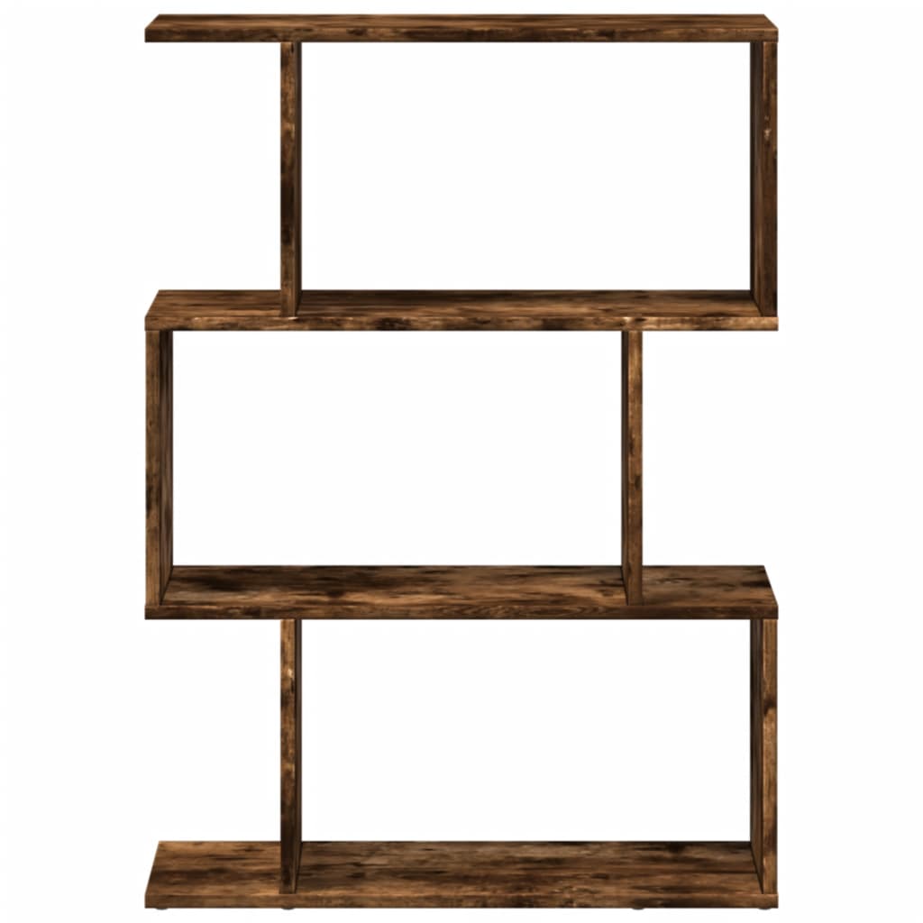 Libreria 3 Ripiani Rovere Fumo 70x24x97 cm in Truciolato | homemem39