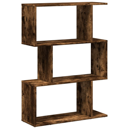 Libreria 3 Ripiani Rovere Fumo 70x24x97 cm in Truciolato | homemem39