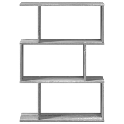 Libreria Divisorio 3Piani Grigio Sonoma 70x24x97 cm Truciolato | homemem39