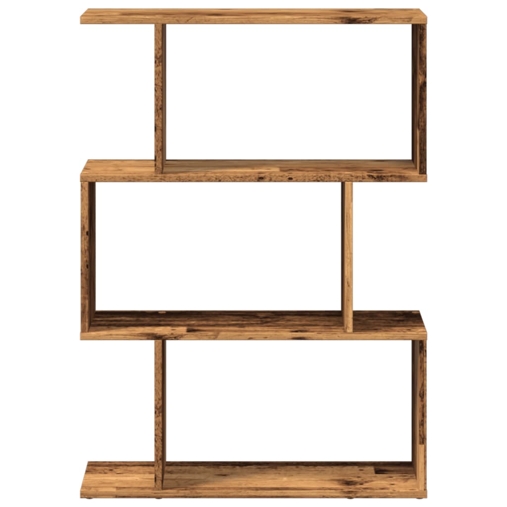Libreria Divisorio 3Ripiani Legno Antico 70x24x97 cm Truciolato | homemem39