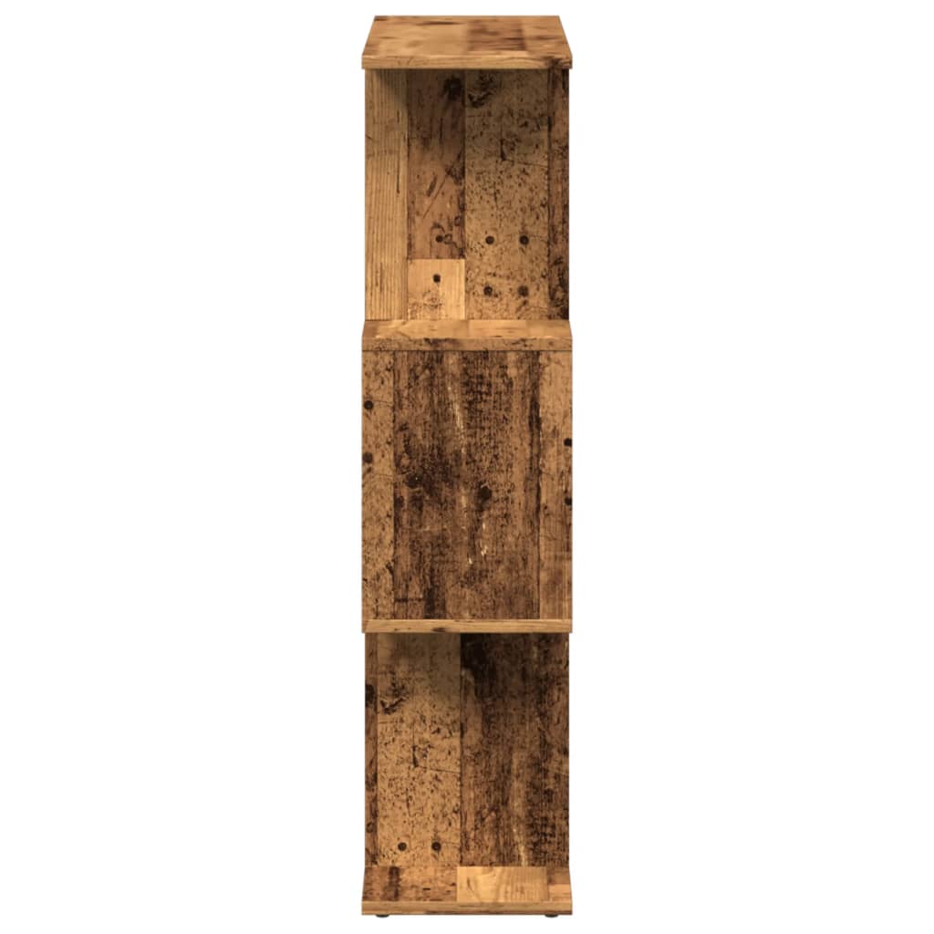 Libreria Divisorio 3Ripiani Legno Antico 70x24x97 cm Truciolato | homemem39