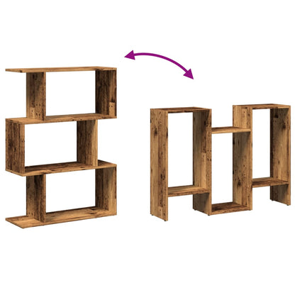 Libreria Divisorio 3Ripiani Legno Antico 70x24x97 cm Truciolato | homemem39
