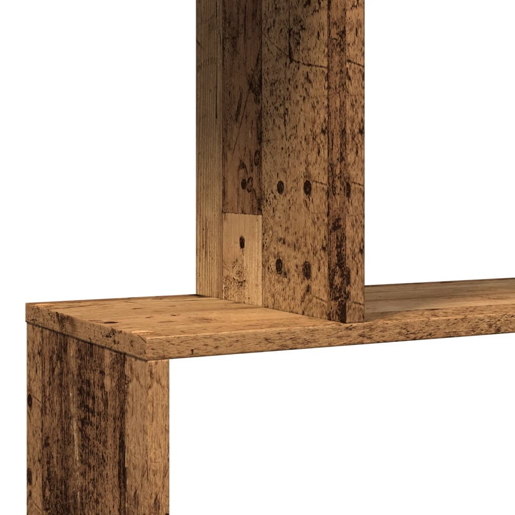 Libreria Divisorio 3Ripiani Legno Antico 70x24x97 cm Truciolato | homemem39