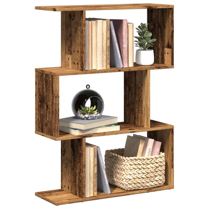 Libreria Divisorio 3Ripiani Legno Antico 70x24x97 cm Truciolato | homemem39