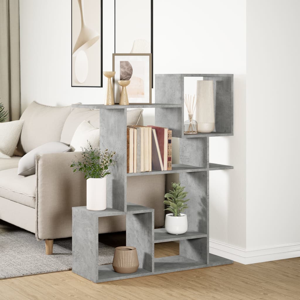 Libreria Divisorio Grigio Cemento 92x29x112 cm in Truciolato | homemem39