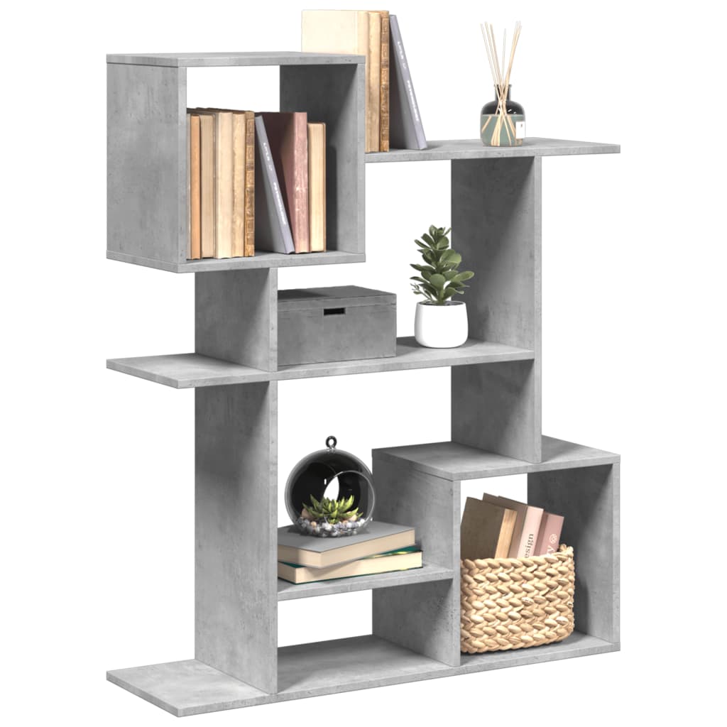 Libreria Divisorio Grigio Cemento 92x29x112 cm in Truciolato | homemem39