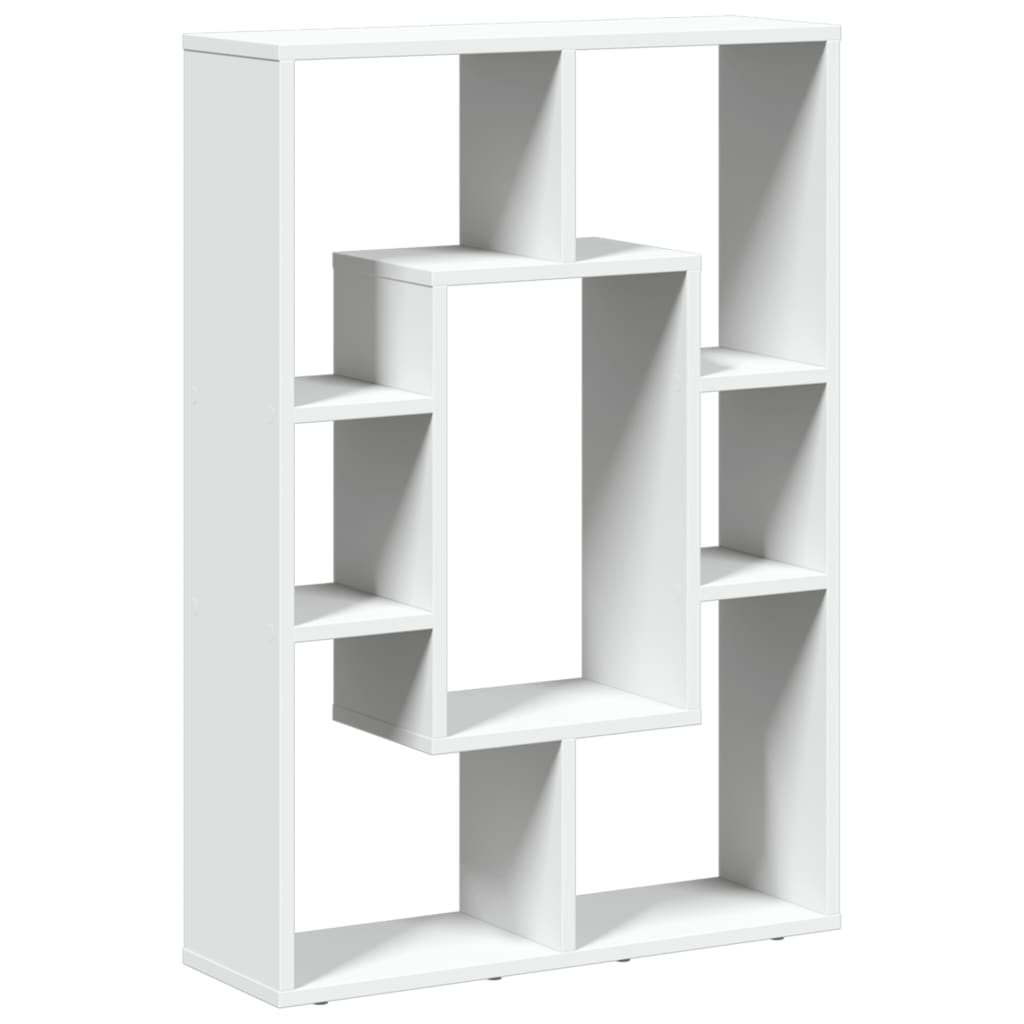 Libreria Bianca 63x20x90 cm in Legno Massello | homemem39