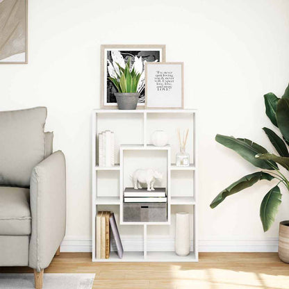 Libreria Bianca 63x20x90 cm in Legno Massello | homemem39