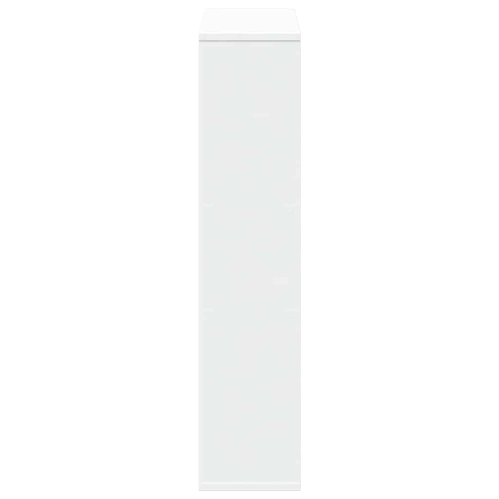 Libreria Bianca 63x20x90 cm in Legno Massello | homemem39