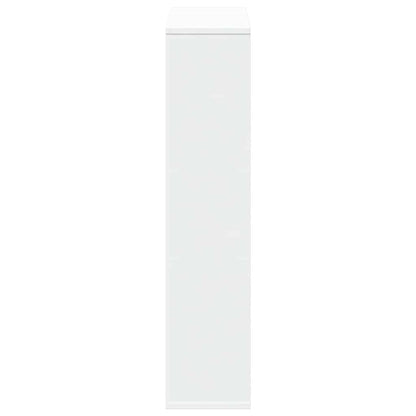 Libreria Bianca 63x20x90 cm in Legno Massello | homemem39
