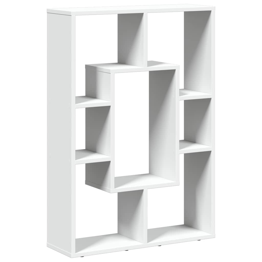 Libreria Bianca 63x20x90 cm in Legno Massello | homemem39