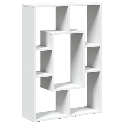 Libreria Bianca 63x20x90 cm in Legno Massello | homemem39