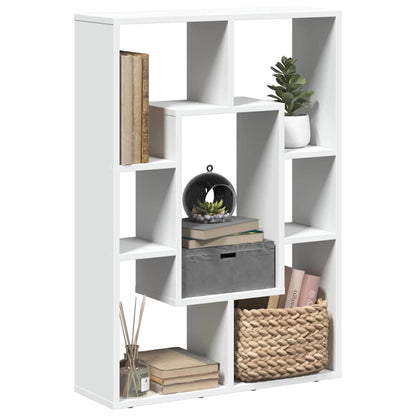 Libreria Bianca 63x20x90 cm in Legno Massello | homemem39