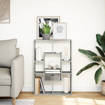 Libreria Grigio Cemento 63x20x90 cm in Truciolato | homemem39