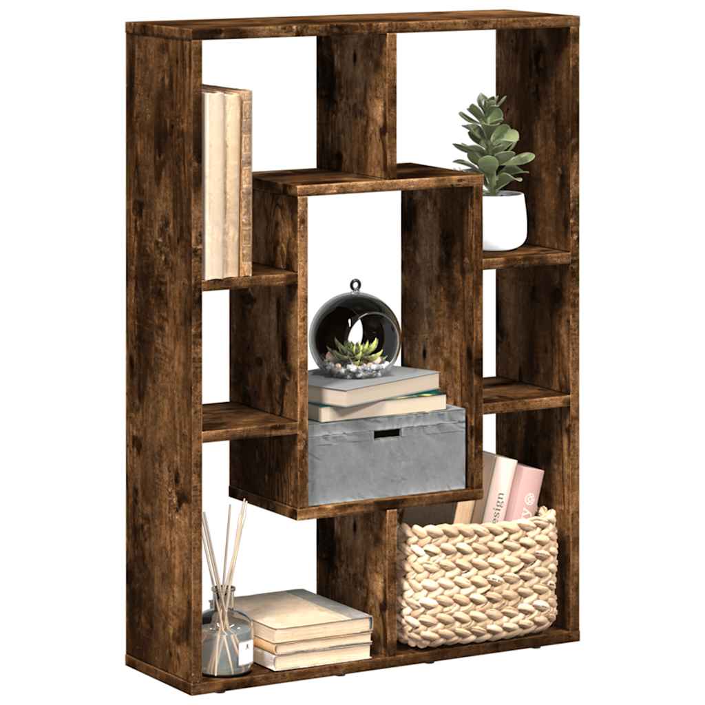 Libreria Rovere Fumo 63x20x90 cm in Truciolato | homemem39