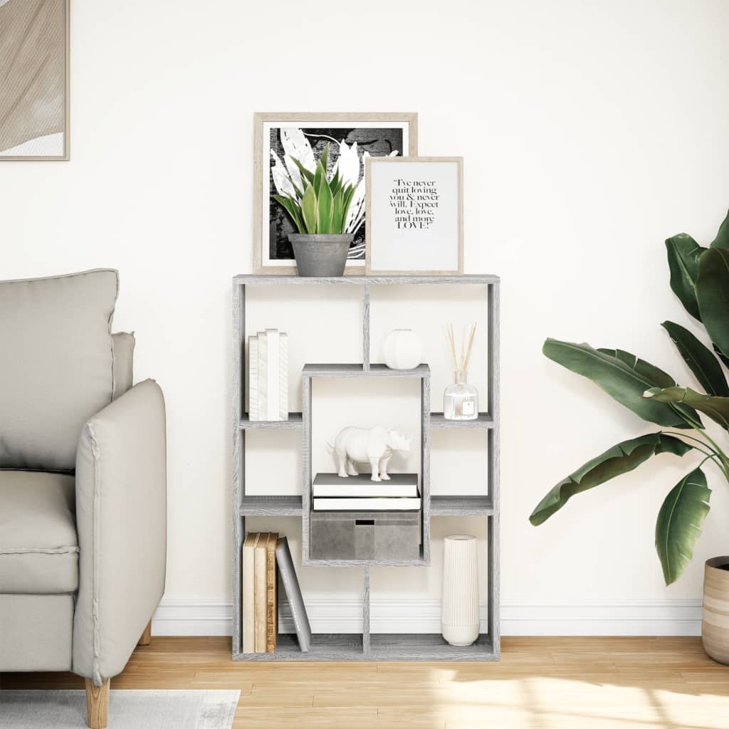 Libreria Grigio Sonoma 63x20x90 cm in Truciolato | homemem39