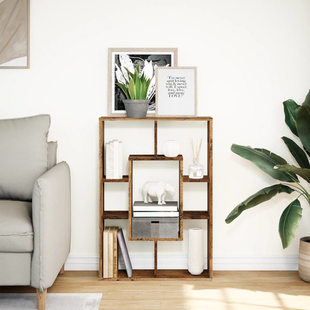 Libreria Legno Antico 63x20x90 cm in Truciolato | homemem39