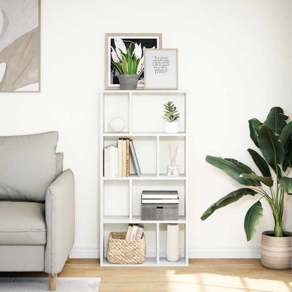 Libreria Bianca 60x20x120,5 cm in Legno Massello | homemem39
