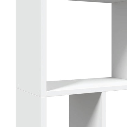 Libreria Bianca 60x20x120,5 cm in Legno Massello | homemem39