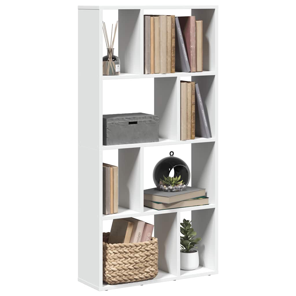 Libreria Bianca 60x20x120,5 cm in Legno Massello | homemem39