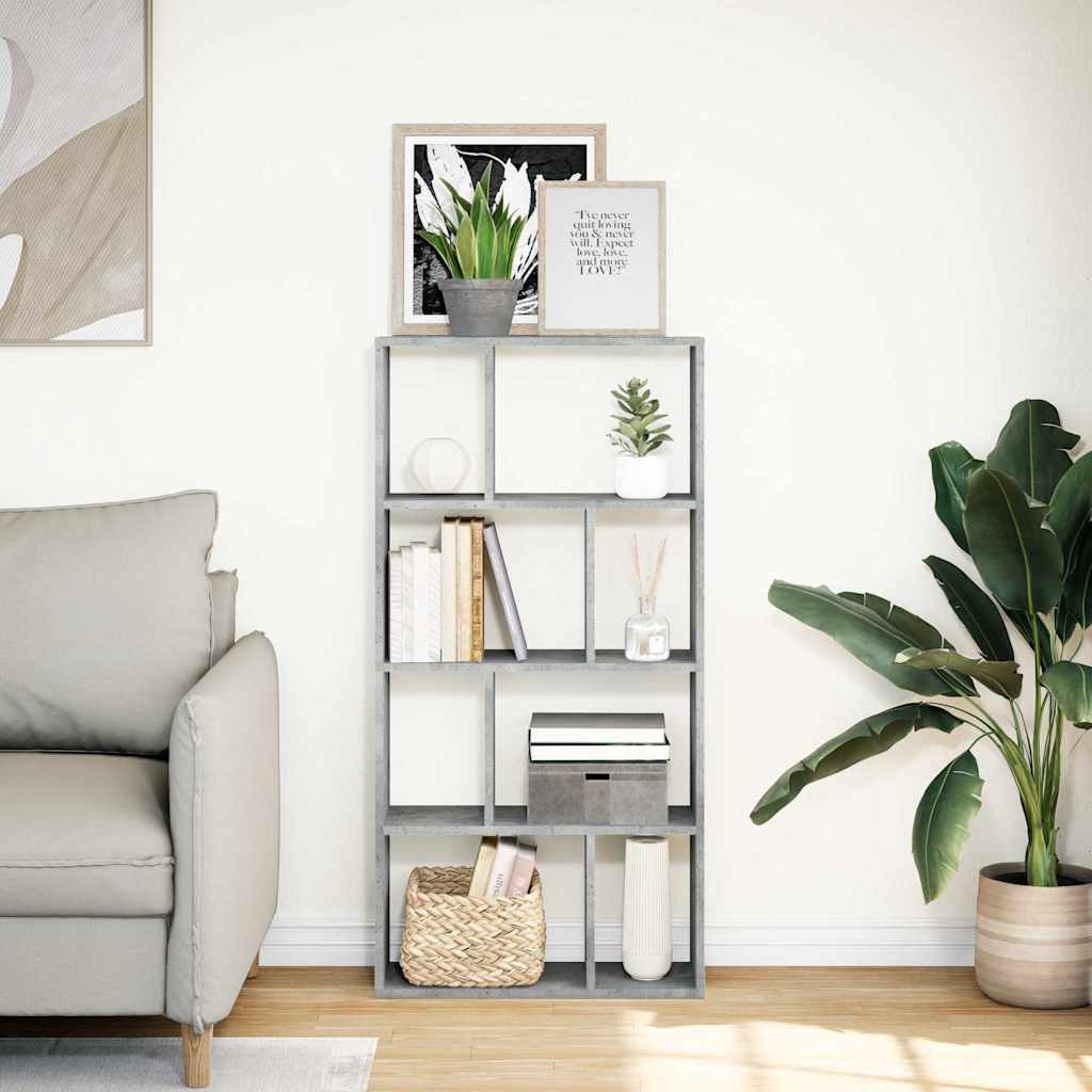 Libreria Grigio Cemento 60x20x120,5 cm in Truciolato | homemem39