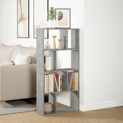 Libreria Grigio Cemento 60x20x120,5 cm in Truciolato