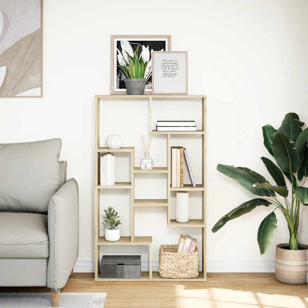 Libreria Rovere Sonoma 72x20x120,5 cm in Truciolato | homemem39