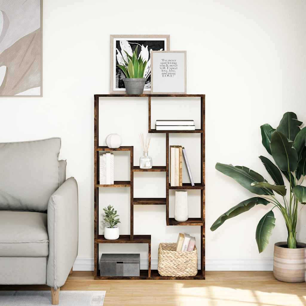 Libreria Rovere Fumo 72x20x120,5 cm in Truciolato | homemem39