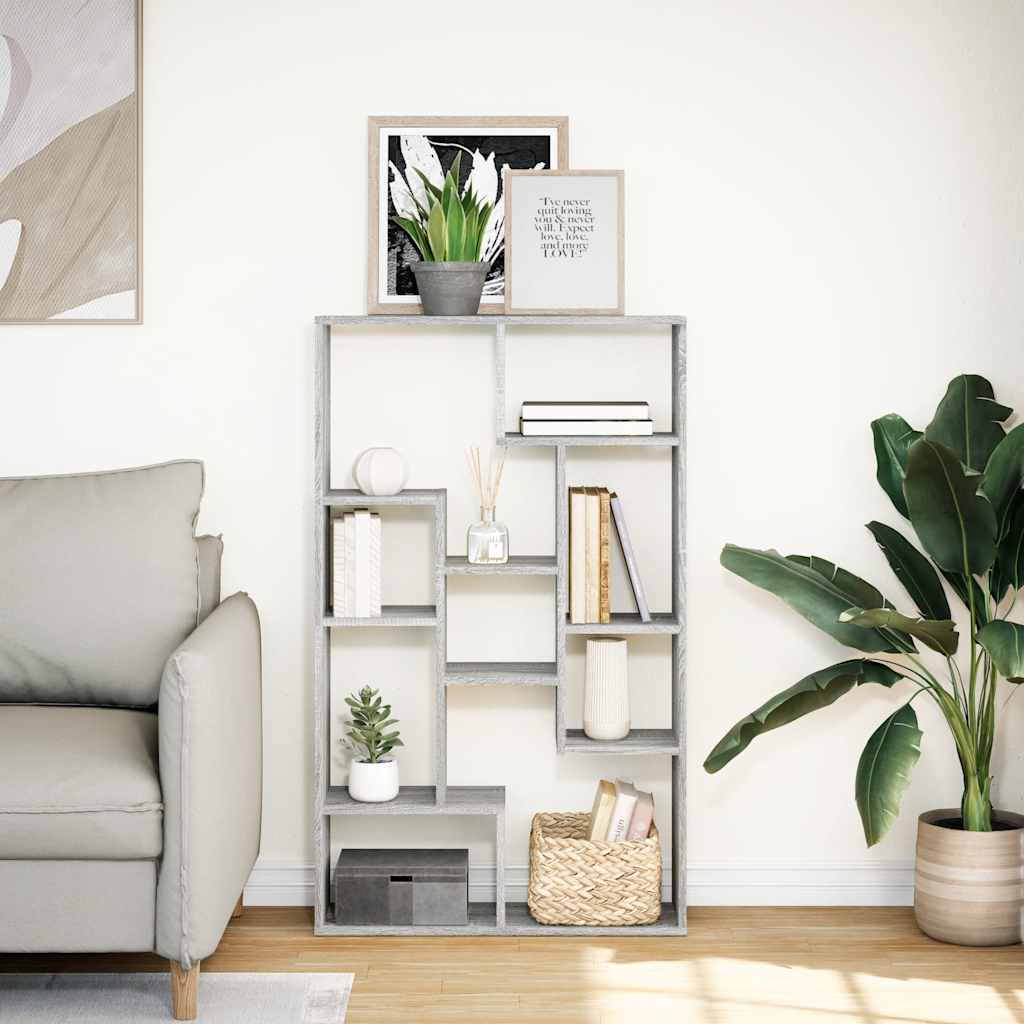 Libreria Grigio Sonoma 72x20x120,5 cm in Truciolato | homemem39