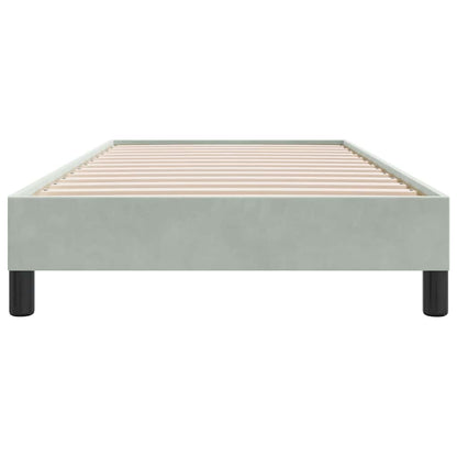 Giroletto senza Materasso Grigio Chiaro 80x210 cm Velluto | homemem39