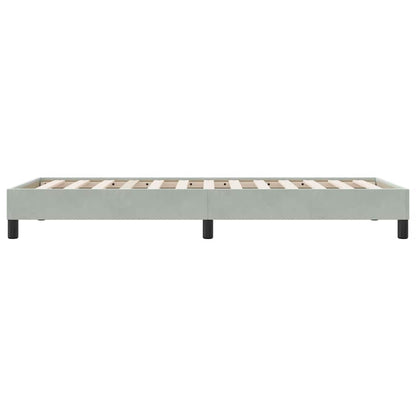 Giroletto senza Materasso Grigio Chiaro 80x210 cm Velluto | homemem39