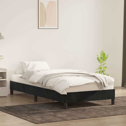 Giroletto senza Materasso Nero 80x210 cm in Velluto | homemem39