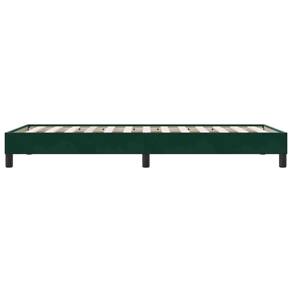 Giroletto senza Materasso Verde Scuro 80x210 cm in Velluto | homemem39