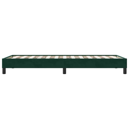 Giroletto senza Materasso Verde Scuro 80x210 cm in Velluto | homemem39