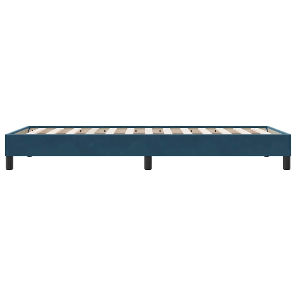 Giroletto senza Materasso Blu Scuro 80x210 cm in Velluto | homemem39