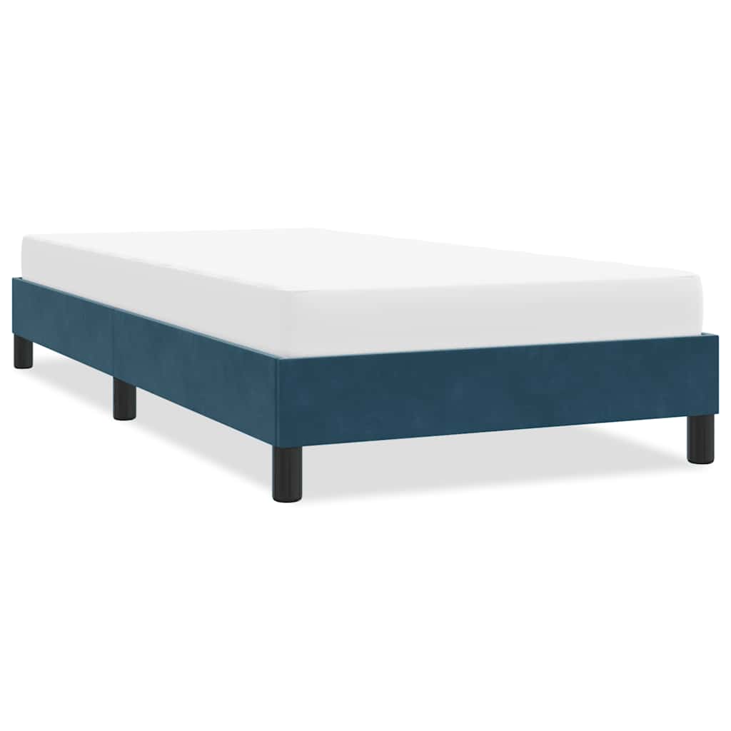 Giroletto senza Materasso Blu Scuro 80x210 cm in Velluto | homemem39
