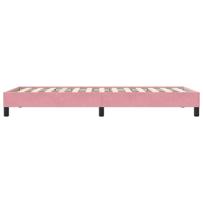 Giroletto senza Materasso Rosa 80x210 cm in Velluto | homemem39